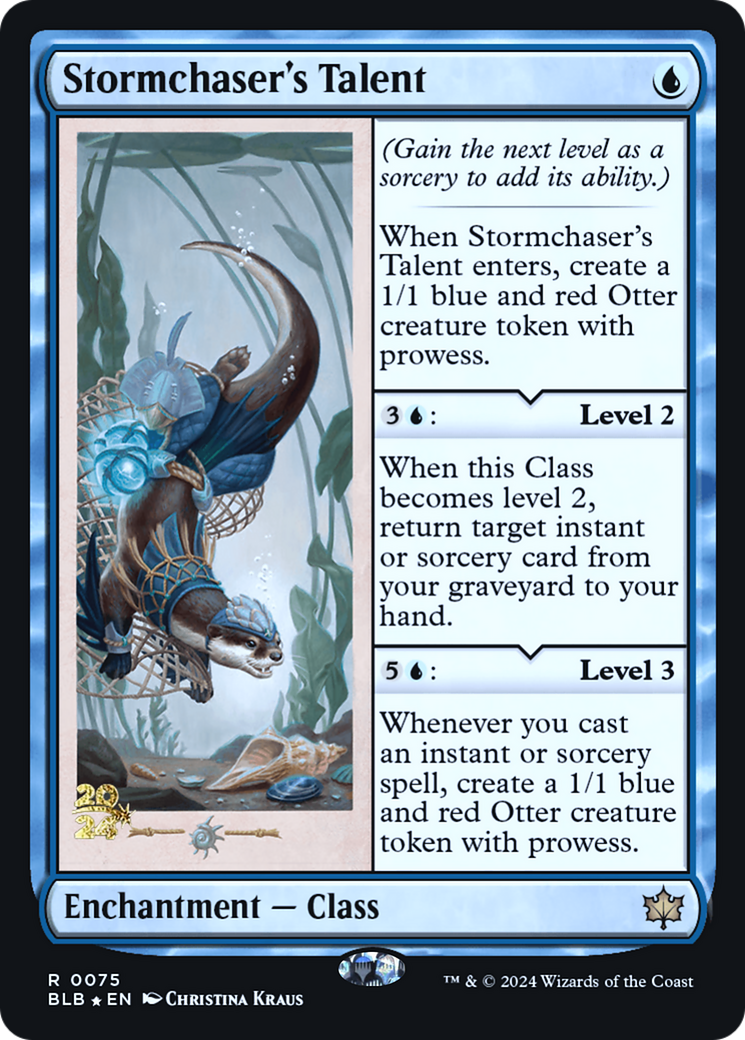 Image of Stormchaser's Talent [Bloomburrow Prerelease Promos]