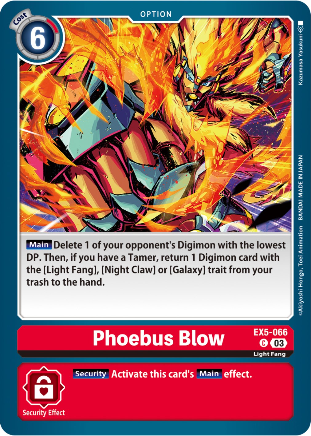 Image of Phoebus Blow [EX5-066] [Animal Colosseum]