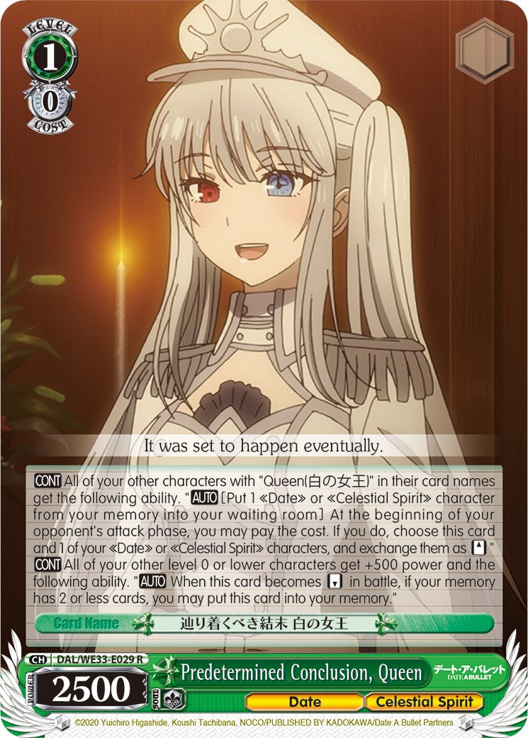Image of Predetermined Conclusion, Queen (DAL/WE33-E029 R) [Date A Bullet]