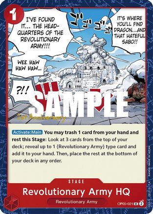 Image of Revolutionary Army HQ [Awakening of the New Era: 1st Anniversary Tournament Cards]