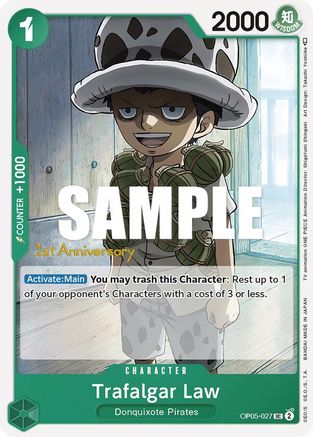 Image of Trafalgar Law [Awakening of the New Era: 1st Anniversary Tournament Cards]