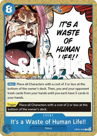 Image of It's a Waste of Human Life!! [Awakening of the New Era: 1st Anniversary Tournament Cards]