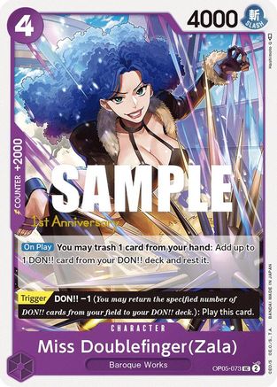 Image of Miss Doublefinger(Zala) [Awakening of the New Era: 1st Anniversary Tournament Cards]