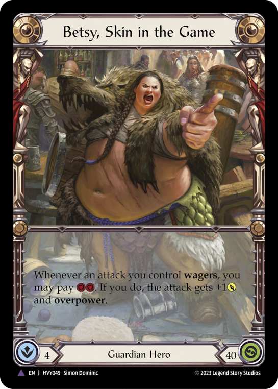 Image of Betsy, Skin in the Game (Marvel) [HVY045] (Heavy Hitters)  Cold Foil
