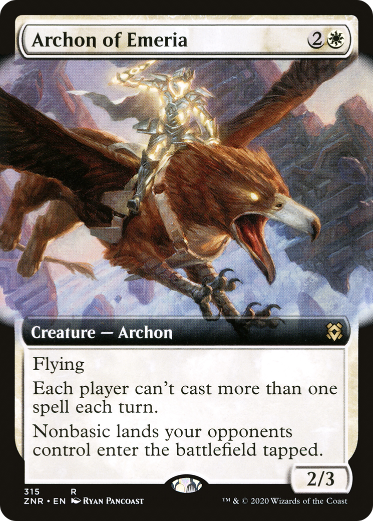 Image of Archon of Emeria (Extended Art) [Zendikar Rising]
