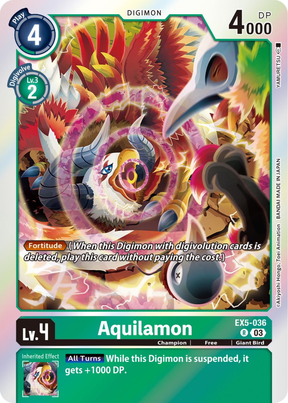 Image of Aquilamon [EX5-036] [Animal Colosseum]
