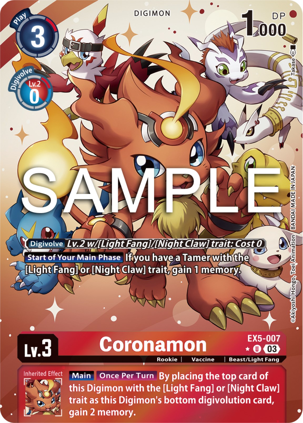 Image of Coronamon [EX5-007] (Alternate Art) [Animal Colosseum]