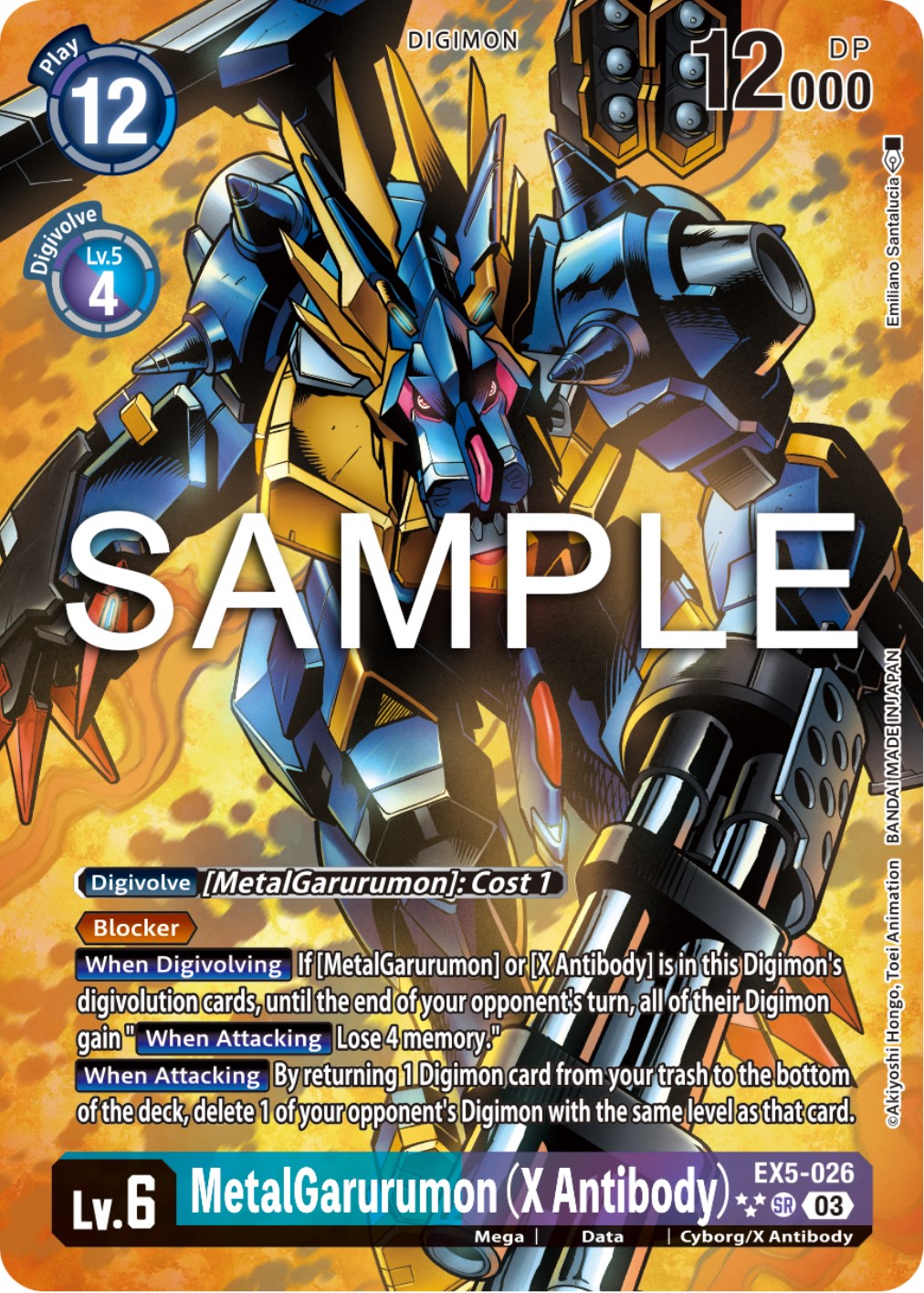 Image of MetalGarurumon (X Antibody) [EX5-026] (English Exclusive Alternate Art) [Animal Colosseum]