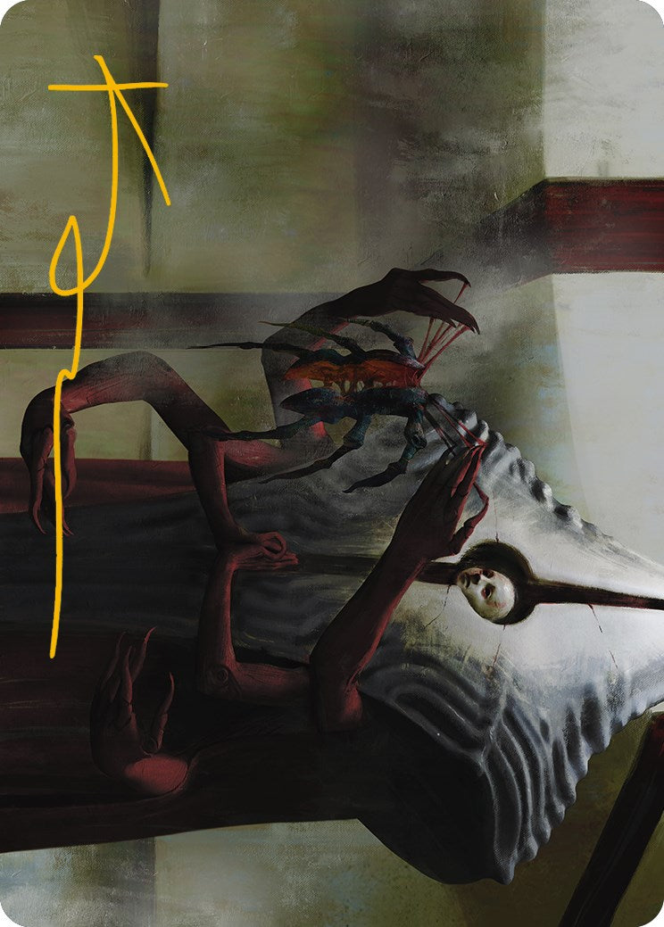 Image of Vivisection Evangelist Art Card (Gold-Stamped Signature) [Phyrexia: All Will Be One Art Series]