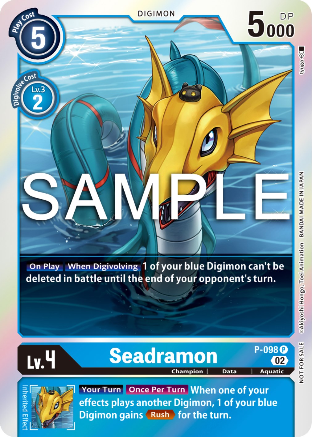 Image of Seadramon [P-098] - P-098 (Limited Card Pack Ver.2) [Promotional Cards]