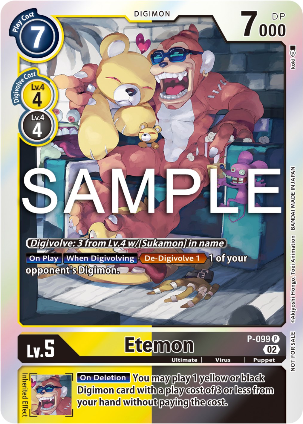 Image of Etemon [P-099] (Limited Card Pack Ver.2) [Promotional Cards]