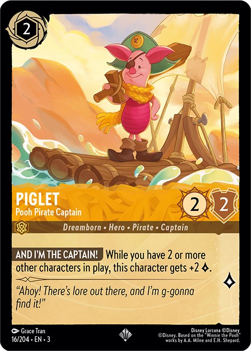 Image of Piglet - Pooh Pirate Captain (16/204) [Into the Inklands]