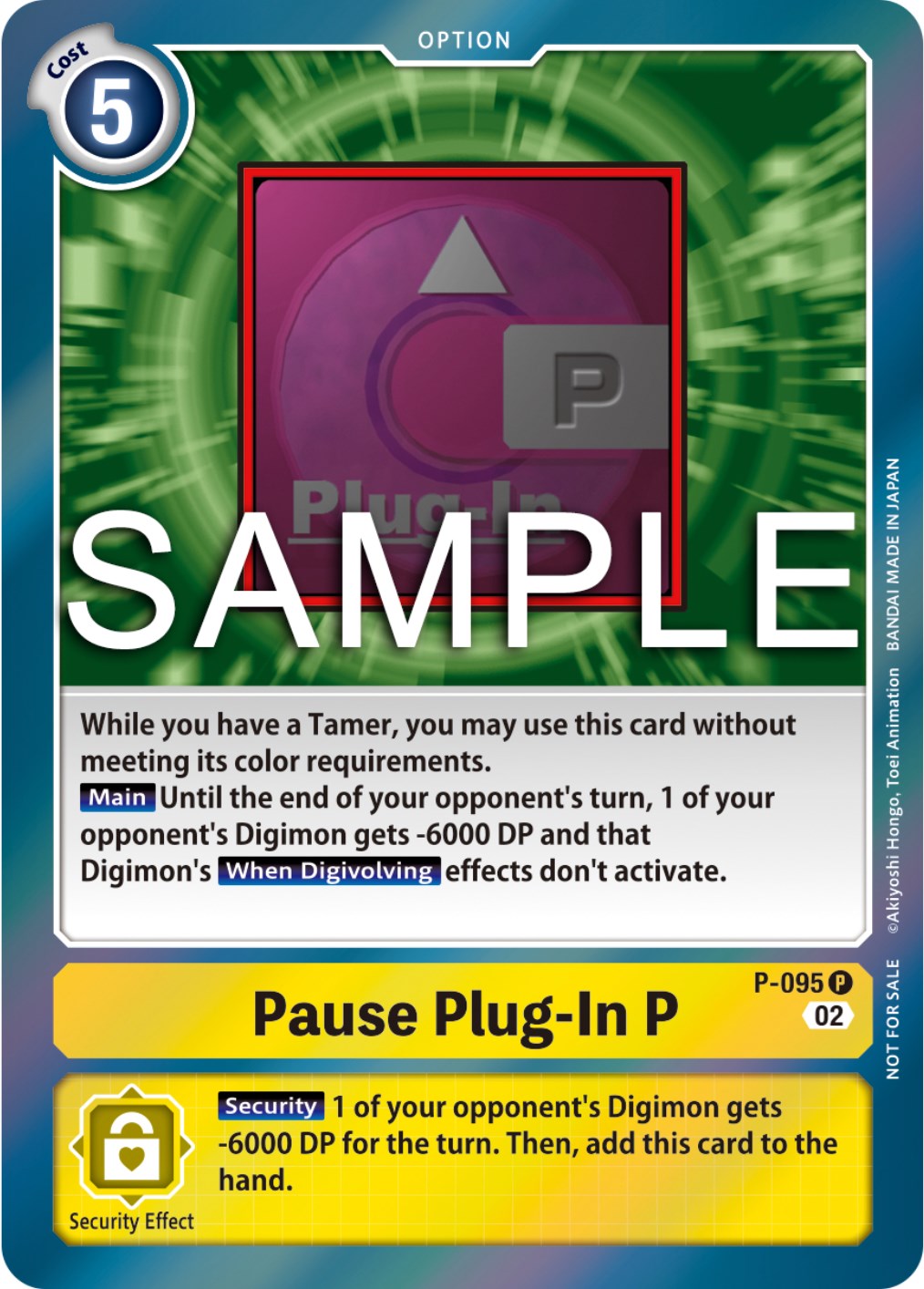 Image of Pause Plug-In P [P-095] (3rd Anniversary Update Pack) [Promotional Cards]