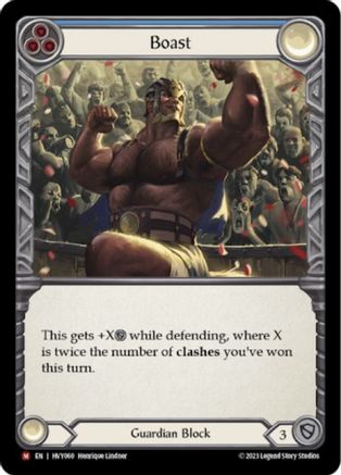 Image of Boast (Blue) [HVY060] (Heavy Hitters)  Rainbow Foil