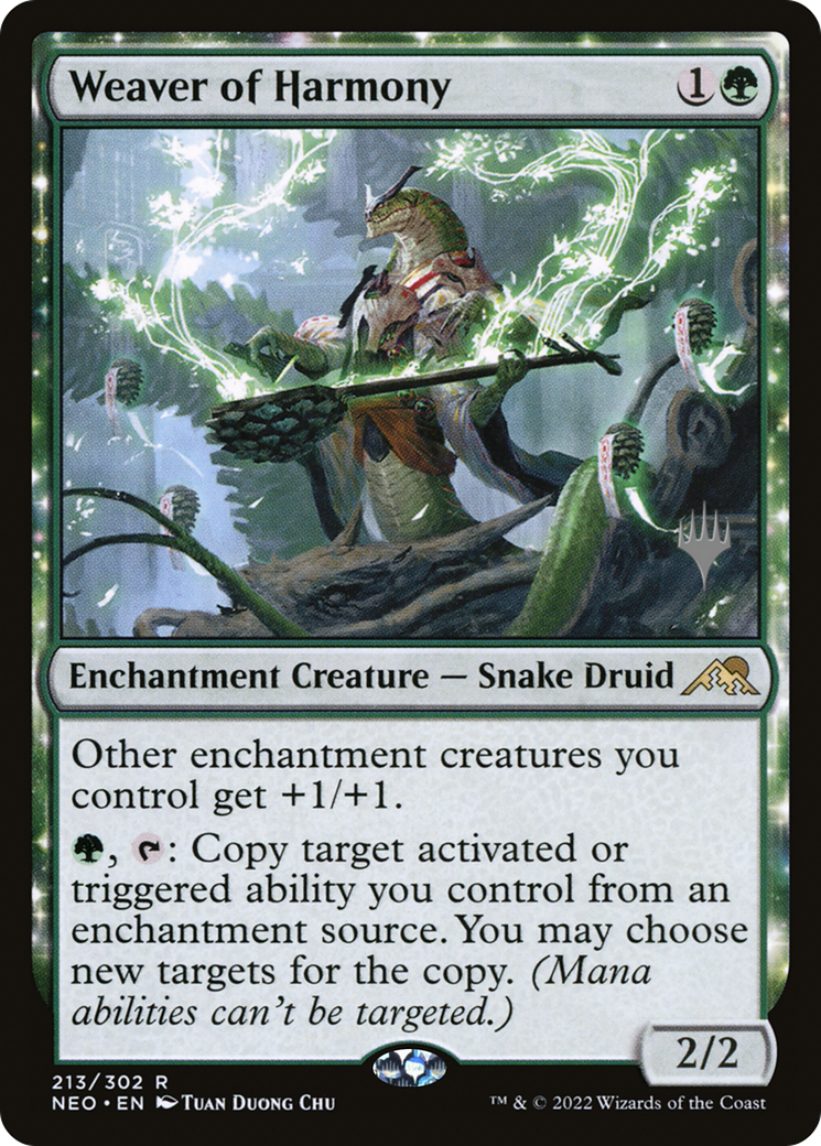 Image of Weaver of Harmony (Promo Pack) [Kamigawa: Neon Dynasty Promos]