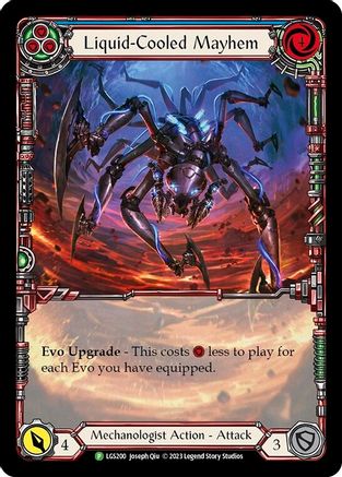 Image of Liquid-Cooled Mayhem (Blue) [LGS200] (Promo)  Rainbow Foil