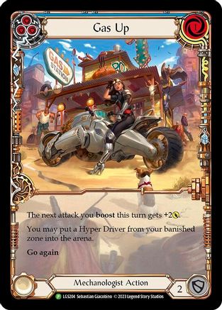 Image of Gas Up (Blue) [LGS204] (Promo)  Rainbow Foil