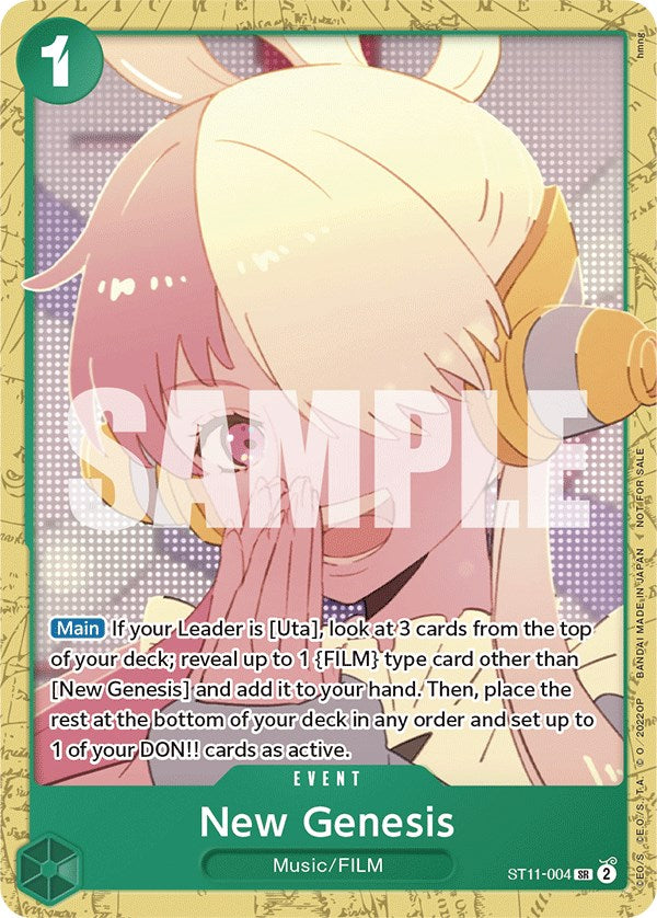 Image of New Genesis (Starter Deck 11: Uta Deck Battle) [One Piece Promotion Cards]