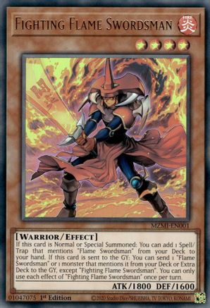 Image of Fighting Flame Swordsman [MZMI-EN001] Ultra Rare