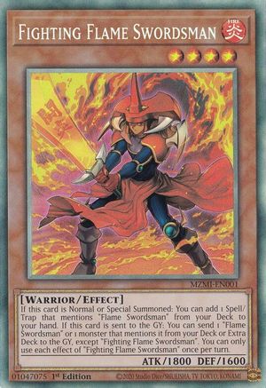 Image of Fighting Flame Swordsman (CR) [MZMI-EN001] Collector's Rare