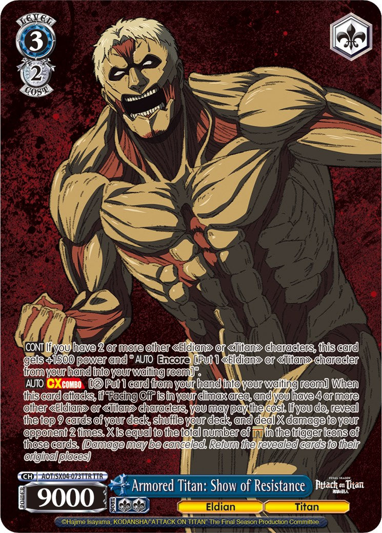 Image of Armored Titan: Show of Resistance (Foil) [Attack On Titan: Final Season]