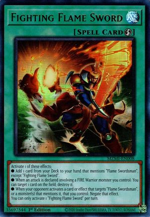 Image of Fighting Flame Sword [MZMI-EN008] Ultra Rare