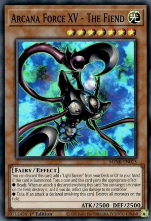 Image of Arcana Force XV - The Fiend [MZMI-EN015] Super Rare