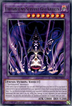 Image of Earthbound Servant Geo Kraken [MZMI-EN030] Rare