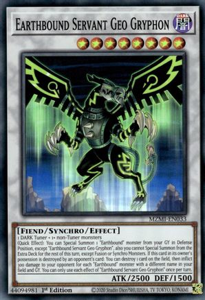 Image of Earthbound Servant Geo Gryphon [MZMI-EN033] Super Rare