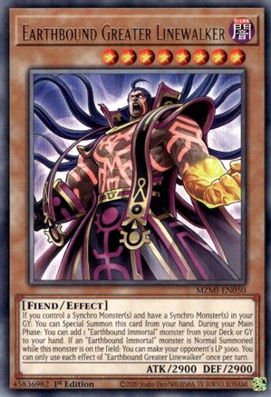 Image of Earthbound Greater Linewalker [MZMI-EN050] Rare