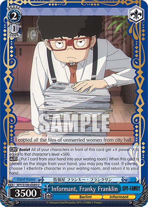 Image of Informant, Franky Franklin (SPY/S106-E089 U) [SPY x FAMILY]