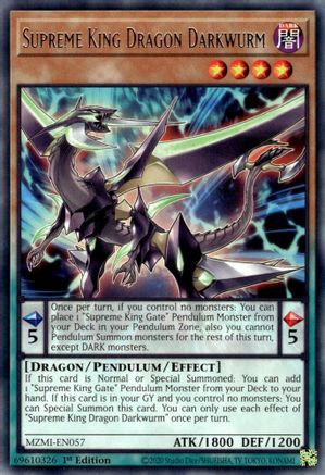 Image of Supreme King Dragon Darkwurm [MZMI-EN057] Rare
