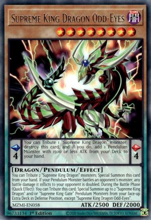 Image of Supreme King Dragon Odd-Eyes [MZMI-EN058] Rare