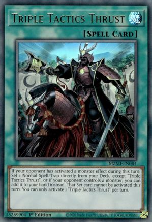 Image of Triple Tactics Thrust [MZMI-EN084] Ultra Rare