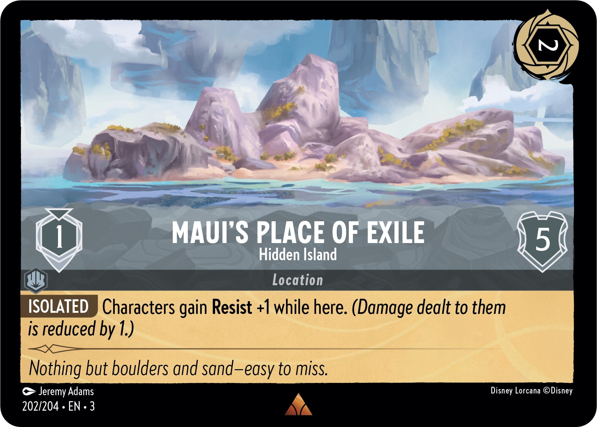 Image of Maui's Place of Exile - Hidden Island (202/204) [Into the Inklands]