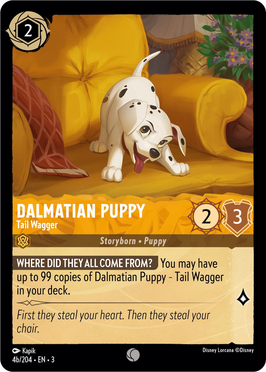 Image of Dalmatian Puppy - Tail Wagger (4b) (4b/204) [Into the Inklands]