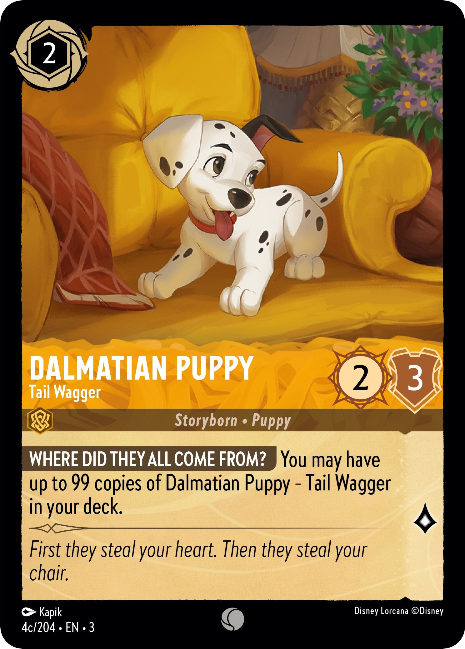Image of Dalmatian Puppy - Tail Wagger (4c) (4c/204) [Into the Inklands]