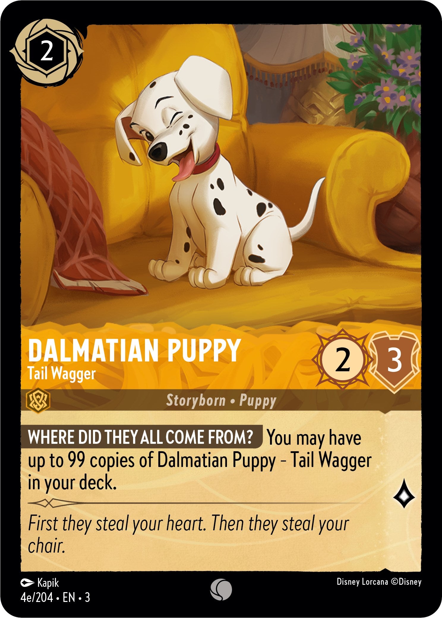 Image of Dalmatian Puppy - Tail Wagger (4e) (4e/204) [Into the Inklands]