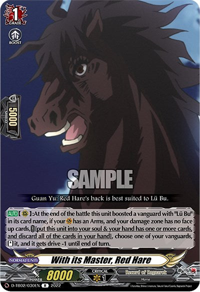 Image of With its Master, Red Hare (D-TB02/030EN) [Record of Ragnarok]