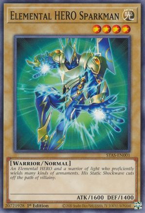 Image of Elemental HERO Sparkman [STAS-EN001] Common