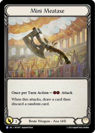 Image of Mini Meataxe [HVY007] (Heavy Hitters)  Cold Foil