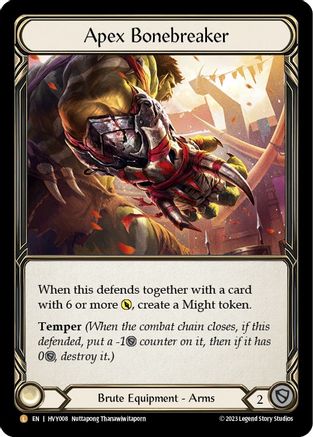 Image of Apex Bonebreaker [HVY008] (Heavy Hitters)  Rainbow Foil