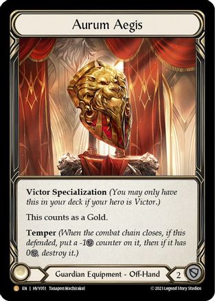 Image of Aurum Aegis [HVY051] (Heavy Hitters)  Rainbow Foil