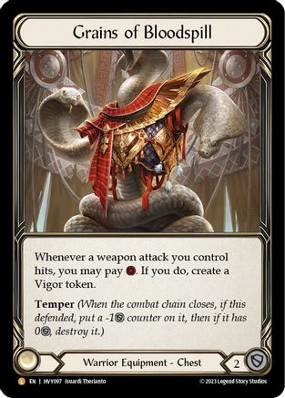 Image of Grains of Bloodspill [HVY097] (Heavy Hitters)  Rainbow Foil