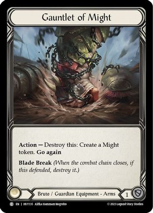Image of Gauntlet of Might [HVY135] (Heavy Hitters)  Cold Foil