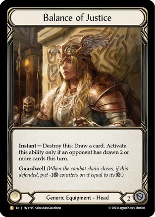 Image of Balance of Justice [HVY195] (Heavy Hitters)  Rainbow Foil