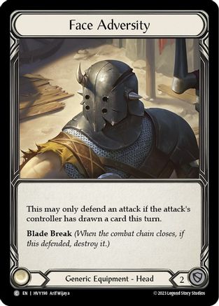 Image of Face Adversity [HVY198] (Heavy Hitters)  Cold Foil