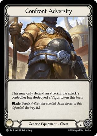 Image of Confront Adversity [HVY199] (Heavy Hitters)  Cold Foil