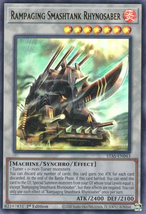 Image of Rampaging Smashtank Rhynosaber [STAS-EN043] Ultra Rare