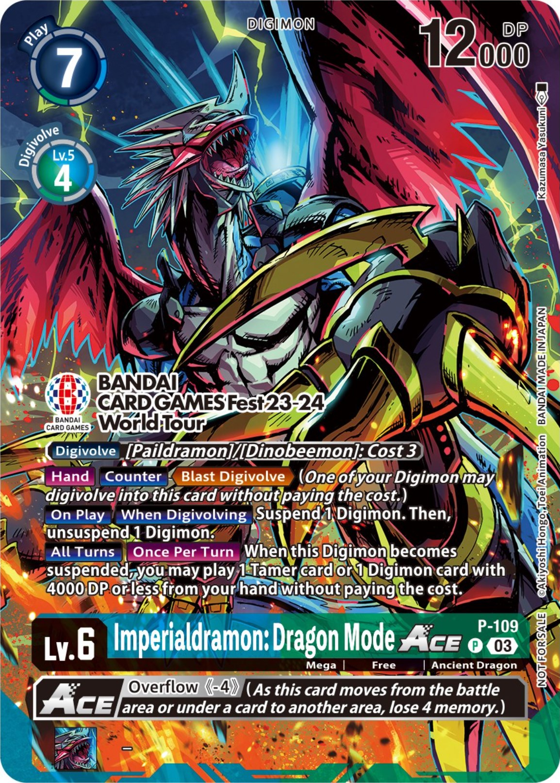 Image of Imperialdramon: Dragon Mode Ace [P-109] (BANDAI Card Games Fest 23-24 World Tour) [Promotional Cards]